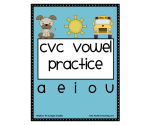CVC Vowel Activity