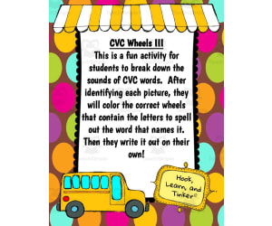 CVC Wheels Activity #3