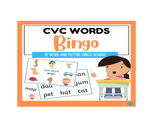 CVC Word Bingo
