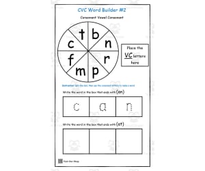 CVC Word Builder #2