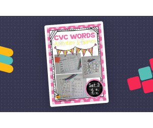 CVC Words Activity Packet - Set 3