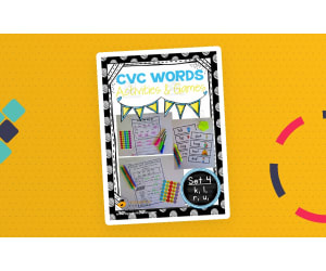 CVC Words Activity Packet - Set 4