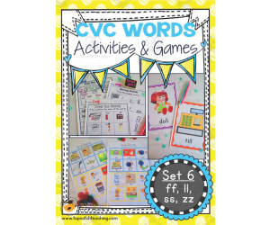 CVC Words Activity Packet - Set 6