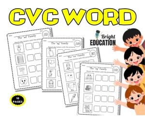 CVC Words Family Early Phonics Fun Activity