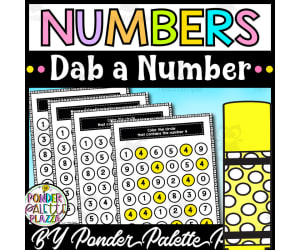 Dab a Number - Learning Numbers  1- 9