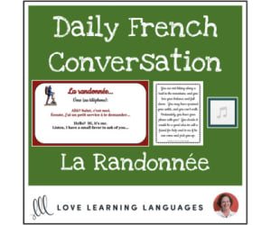 Daily French Conversations - La Randonnée - Intermediate Lesson Plan