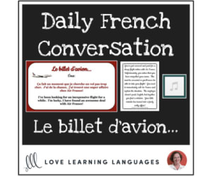 Daily French Conversations - Le billet d'avion - Intermediate Lesson Plan