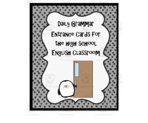 Daily Grammar Entrance Cards