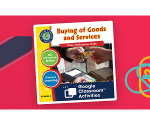 Daily Marketplace Skills: Buying of Goods & Services - Google Slides Gr. 6-12 (SPED)