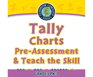 Data Analysis & Probability: Tally Charts - Pre-Assessment & Teach the Skill - FLASH-MAC