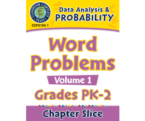 Data Analysis & Probability: Word Problems Vol. 1 Gr. PK-2