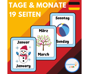 Days and Months in German.