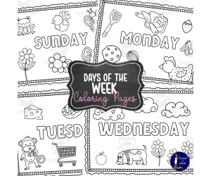 Days of the Week Coloring Pages