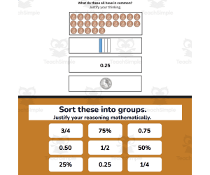 Decimal, Fraction, Percent Money Math Talks
