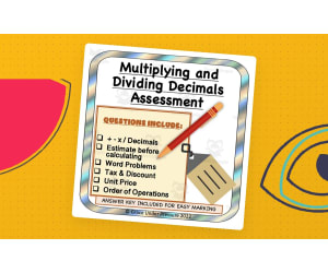 Decimal Operations Assessment: Add, Subtract, Multiply, Divide