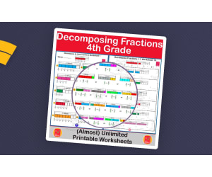 Decomposing Fractions – Grade 4 Worksheet Set