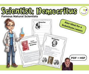 Democritus – Introducing a Pioneer of Atomic Theory | PDF + H5P