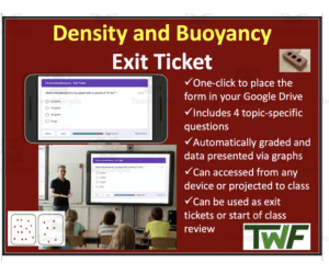 Density and Buoyancy - Exit Ticket and Review Activity