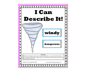 Describing Words Activity