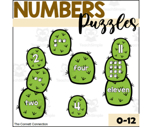 Desert Number Puzzles 1-12