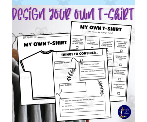 Design your Own T-Shirt Activity