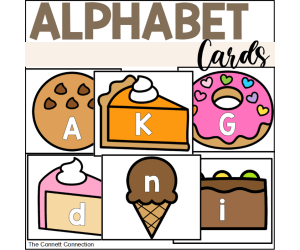 Dessert Alphabet Cards