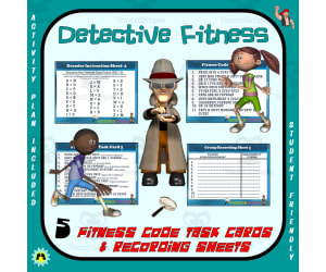 Detective Fitness Task Cards