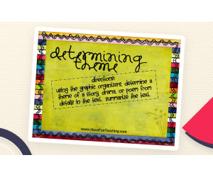Determining Theme Graphic Organizer Activity
