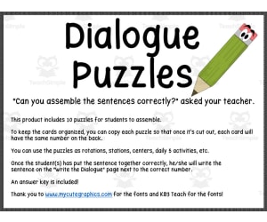 Dialogue Puzzles