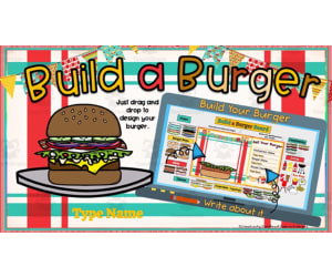 Digital Art & Creative Writing Activity: Build a Burger