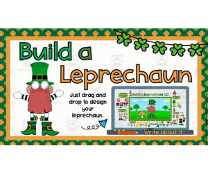 Digital Art & Creative Writing Activity: Build a Leprechaun