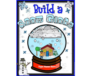 Digital Art & Creative Writing Activity: Build a Snow Globe