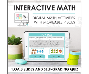Digital Math for 1.OA.3 - Apply Properties of Operation (Slides + Self-Grading Quiz)