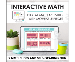 Digital Math for 2.NBT.1 - Understanding Place Value (Slides + Self-Grading Quiz)