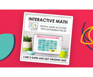 Digital Math for 2.NBT.2 - Understanding Place Value (Slides + Self-Grading Quiz)