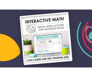 Digital Math for 2.OA.3 - Foundations for Multiplication (Slides + Self-Grading Quiz)