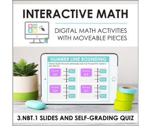 Digital Math for 3.NBT.1 - Rounding (Slides + Self-Grading Quiz)