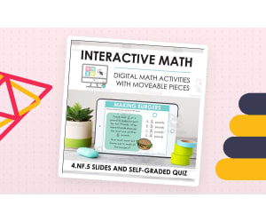 Digital Math for 4.NF.5 - Decimal Notation & Compare Decimal Fractions (Slides + Self-Grading Quiz)