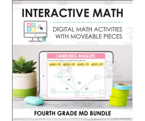 Digital Math for 4th Grade MD Standards - (BUNDLE of Slides + Self-Grading Quiz)