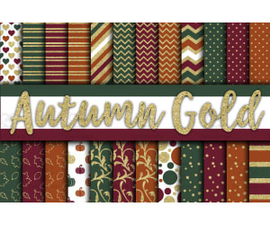 Digital Paper: Autumn Gold