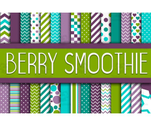 Digital Paper: Berry Smoothie