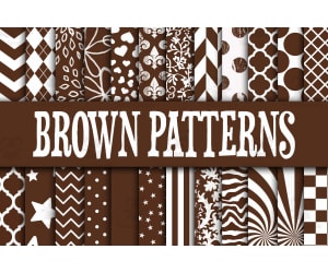 Digital Paper: Brown Designs