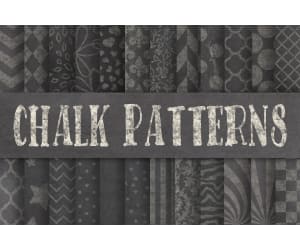 Digital Paper: Chalk Patterns