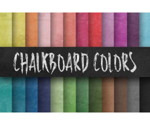Digital Paper: Chalkboard Colors