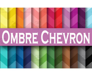 Digital Paper: Chevron Ombre