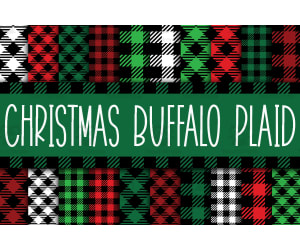 Digital Paper: Christmas Buffalo Plaid