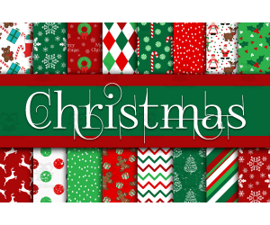 Digital Paper: Christmas Letter Size