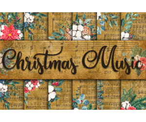 Digital Paper: Christmas Music