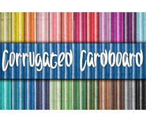Digital Paper: Corrugated Cardboard Textures