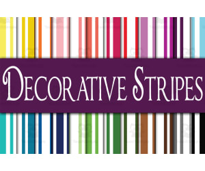 Digital Paper: Decorative Stripes